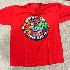 Used Red youth large marvel tee-shirt